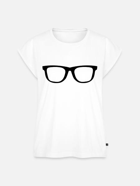 brille - Frauen Premium Bio Top - Weiß