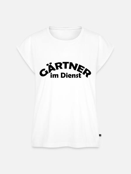 gärtner im dienst - Frauen Premium Bio Top - Weiß