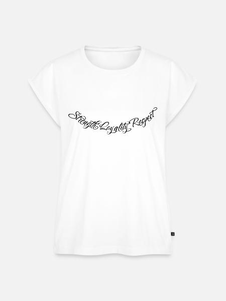 Strength Loyality Respect 2 - Frauen Premium Bio Top - Weiß