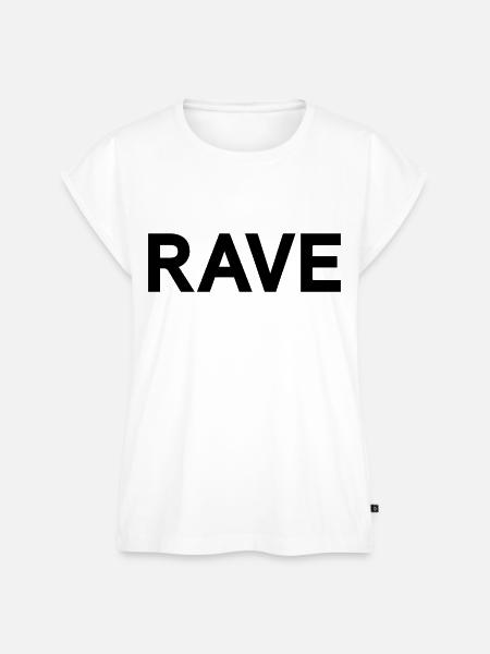 RAVE - Frauen Premium Bio Top - Weiß