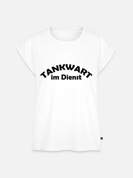 tankwart im dienst - Frauen Premium Bio Top - Weiß
