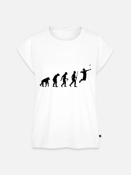 Badminton Evolution - Frauen Premium Bio Top - Weiß