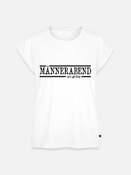 Männerabend - Frauen Premium Bio Top - Weiß