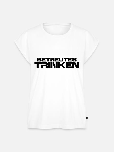 betreutes trinken - Frauen Premium Bio Top - Weiß