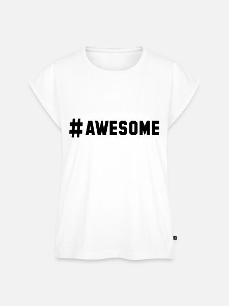 # awesome - Frauen Premium Bio Top - Weiß