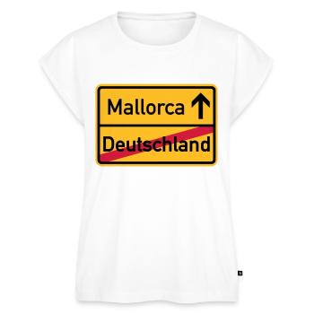 Mallorca - Frauen Premium Bio Top - Weiß - Vorne - AI Model Female 172 light (172cm)