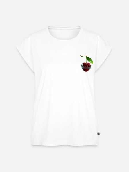 Sweet Cherry - Frauen Premium Bio Top - Weiß