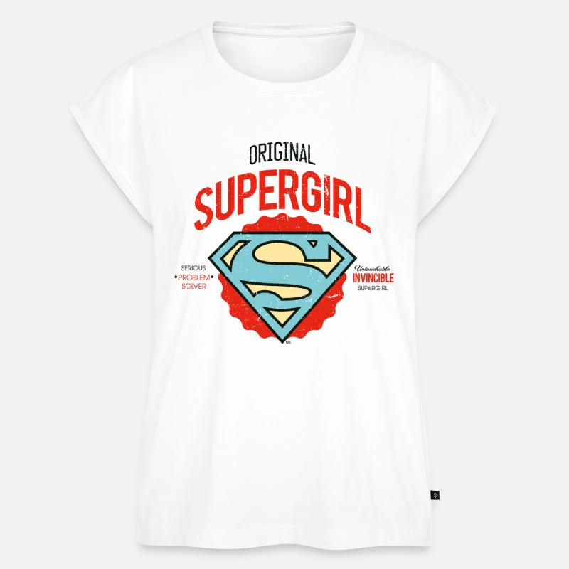 DC Comics Logo Problem Solver - Frauen Premium Bio Top - Weiß