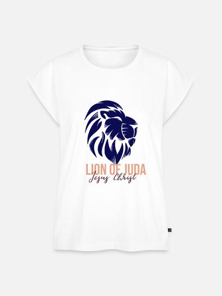 Löwe von Juda Jesus Christus - Frauen Premium Bio Top - Weiß