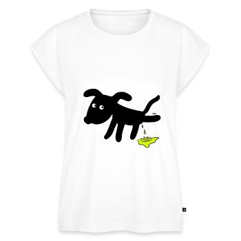 Dog pees dogs - Women’s Premium Organic Top - white - Front - AI Model Female 172 light (172cm)