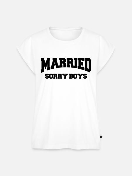 Married - Sorry boys! - Frauen Premium Bio Top - Weiß