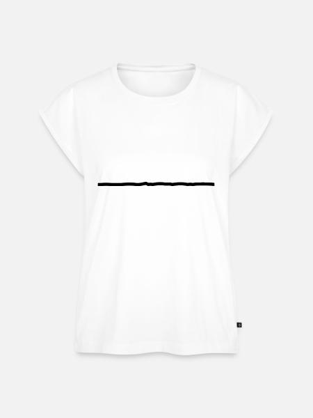 Linie - Frauen Premium Bio Top - Weiß