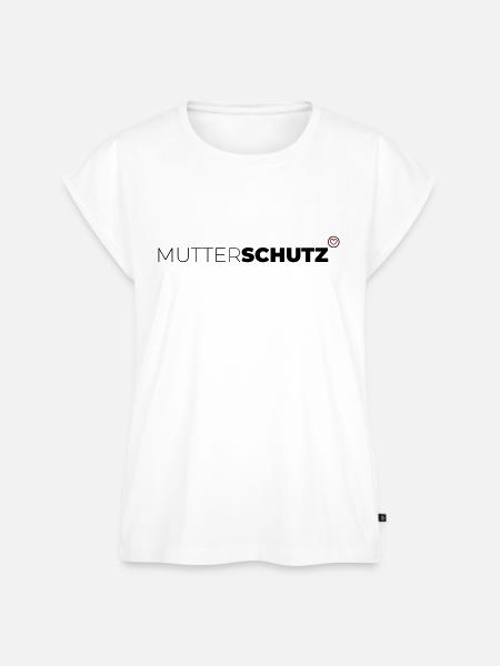 Mutterschutz - Frauen Premium Bio Top - Weiß