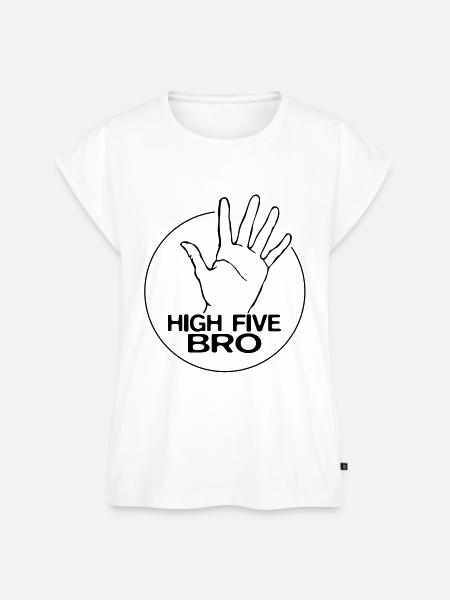 High Five Bro! - Frauen Premium Bio Top - Weiß