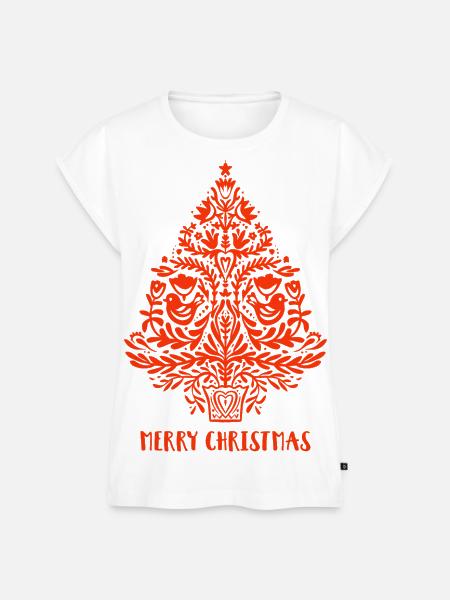 Merry christmas tree - Frauen Premium Bio Top -