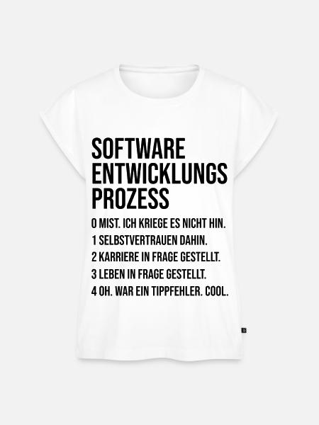 Nerd Geek Programmierer - Frauen Premium Bio Top - Weiß