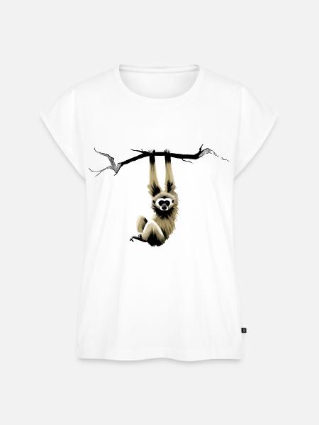 Gibbon - Frauen Premium Bio Top - Weiß