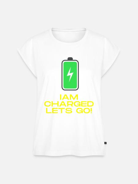 Fully Charged - Frauen Premium Bio Top - Weiß