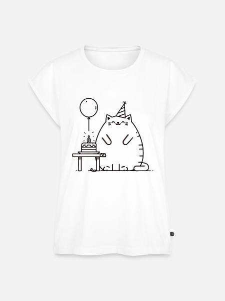 FatCat - Frauen Premium Bio Top - Weiß