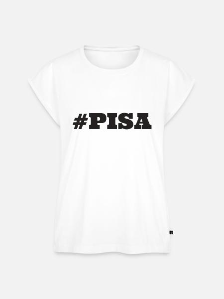 #Pisa Italien - Frauen Premium Bio Top - Weiß