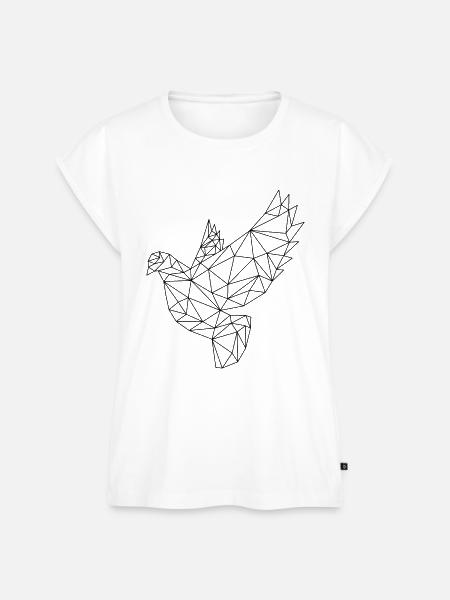 Taube - Frauen Premium Bio Top - Weiß