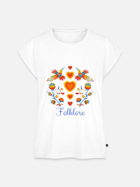 Folklore - Frauen Premium Bio Top - Weiß