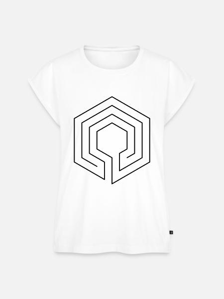 Labyrinth - Frauen Premium Bio Top - Weiß