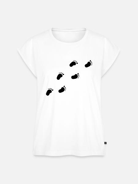 Babyfüße - Frauen Premium Bio Top - Weiß