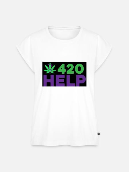 420 Help - Frauen Premium Bio Top - Weiß