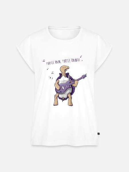 Turtle rain - Frauen Premium Bio Top - Weiß