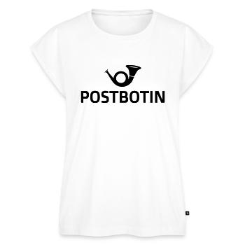 Postbotin Kostüm Post Karneval Fasching Geschenk - Frauen Premium Bio Top - Weiß - Vorne - AI Model Female 172 light (172cm)