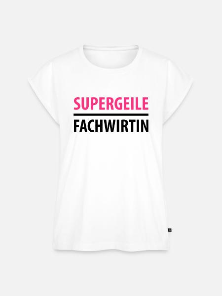 Supergeile Fachwirtin - Frauen Premium Bio Top - Weiß