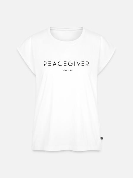 PEACEGIVER - Frauen Premium Bio Top - Weiß