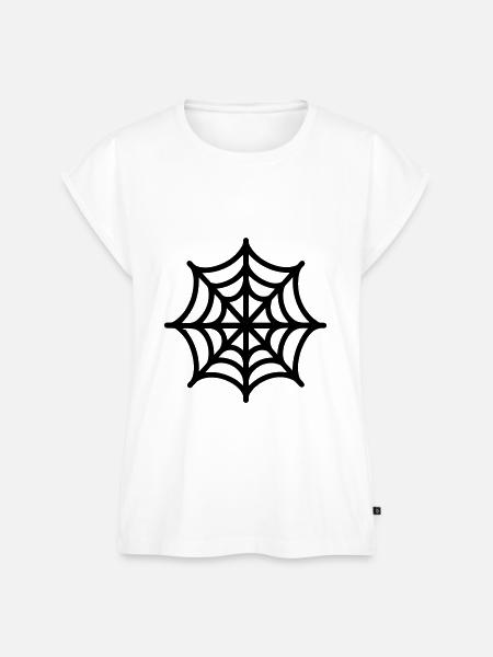 Halloween-Spinnennetz - Frauen Premium Bio Top - Weiß
