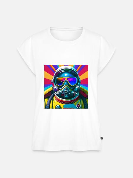 Astronaut der Zukunft - Frauen Premium Bio Top - Weiß