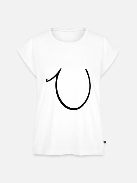 Das U - Frauen Premium Bio Top - Weiß