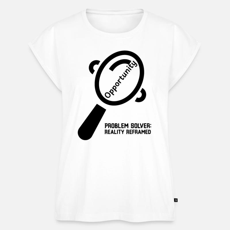 Problem Solved: Reality Reframed - Women’s Premium Organic Top - white