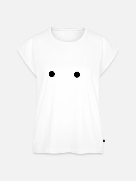 Mustache Schnurrbart Art - Frauen Premium Bio Top - Weiß