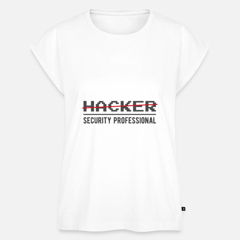 Hacker Security Professional Spruch Informatiker - Frauen Premium Bio Top - Weiß