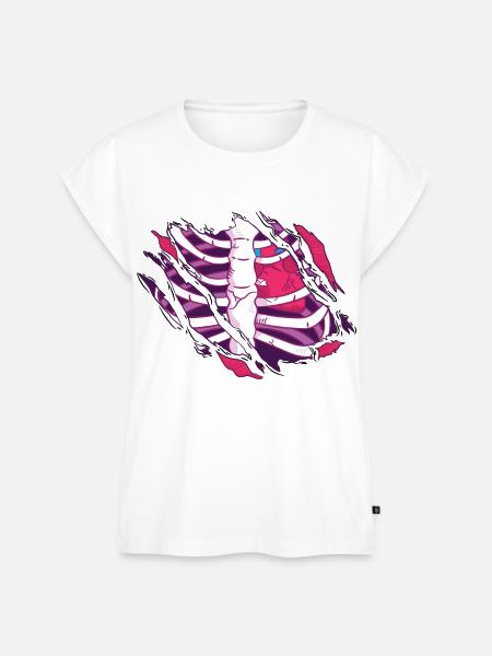 ZOMBIE UNTOT - Frauen Premium Bio Top - Weiß