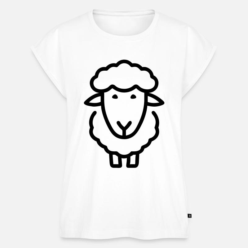 Schaf - Frauen Premium Bio Top - Weiß
