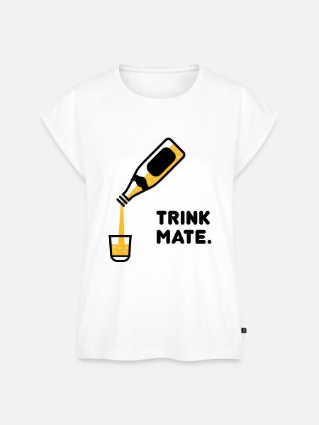 Trink MATE - Frauen Premium Bio Top - Weiß
