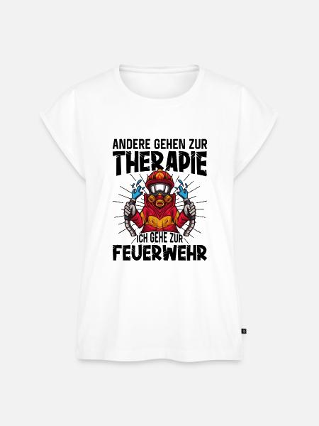 Feuerwehrfrau - Frauen Premium Bio Top - Weiß