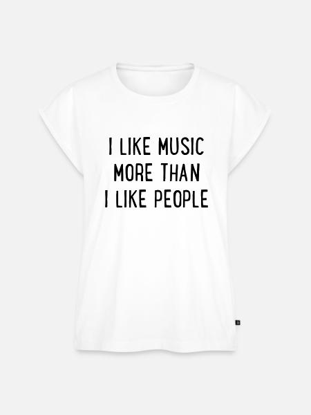 Musik - Frauen Premium Bio Top - Weiß