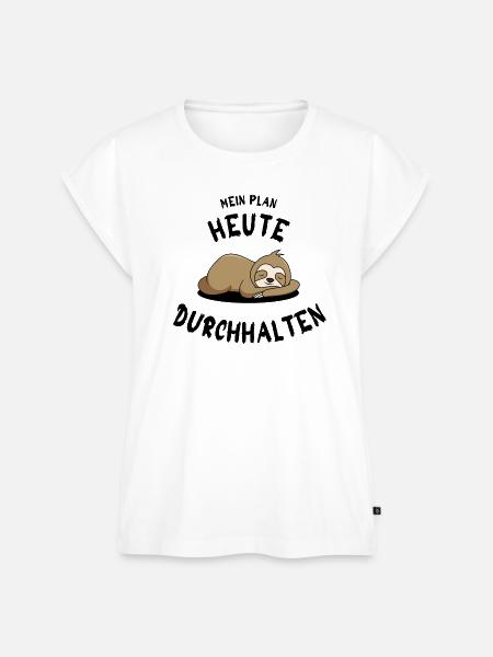 durchhalten - Frauen Premium Bio Top - Weiß
