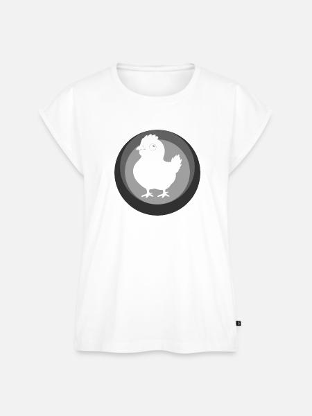 Huhn Federvieh - Frauen Premium Bio Top - Weiß