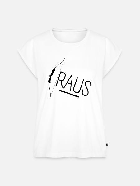 Bogen Raus - Frauen Premium Bio Top - Weiß