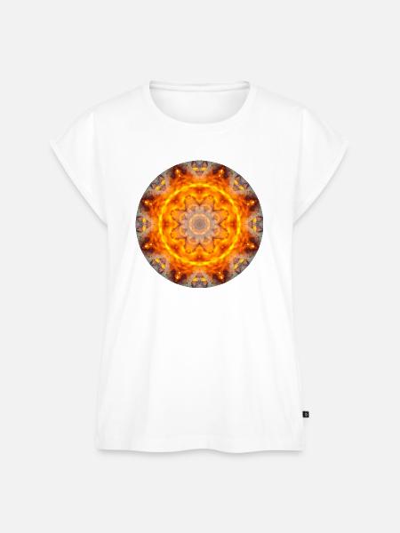 Mandala Graal 1 - Frauen Premium Bio Top - Weiß