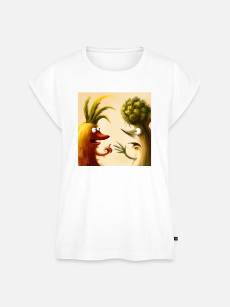 AI Shirt - Talking vegetables. - Frauen Premium Bio Top - Weiß