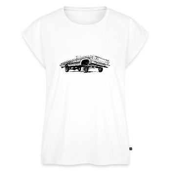Grove St Lowrider - Frauen Premium Bio Top - Weiß - Vorne - AI Model Female 172 light (172cm)